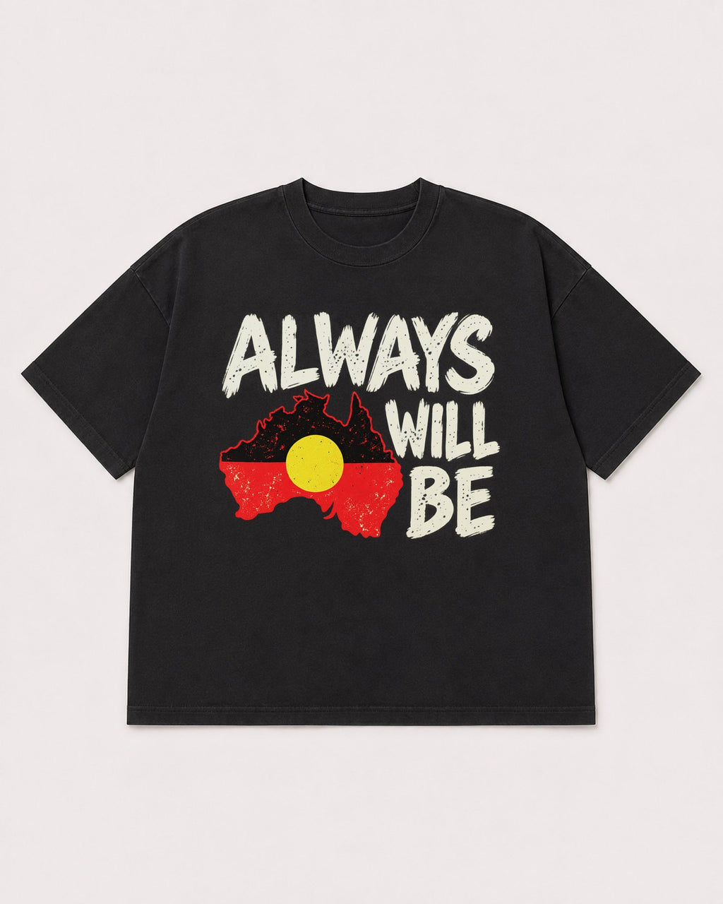 Mockup Boxy Heavyweight Tee Black product