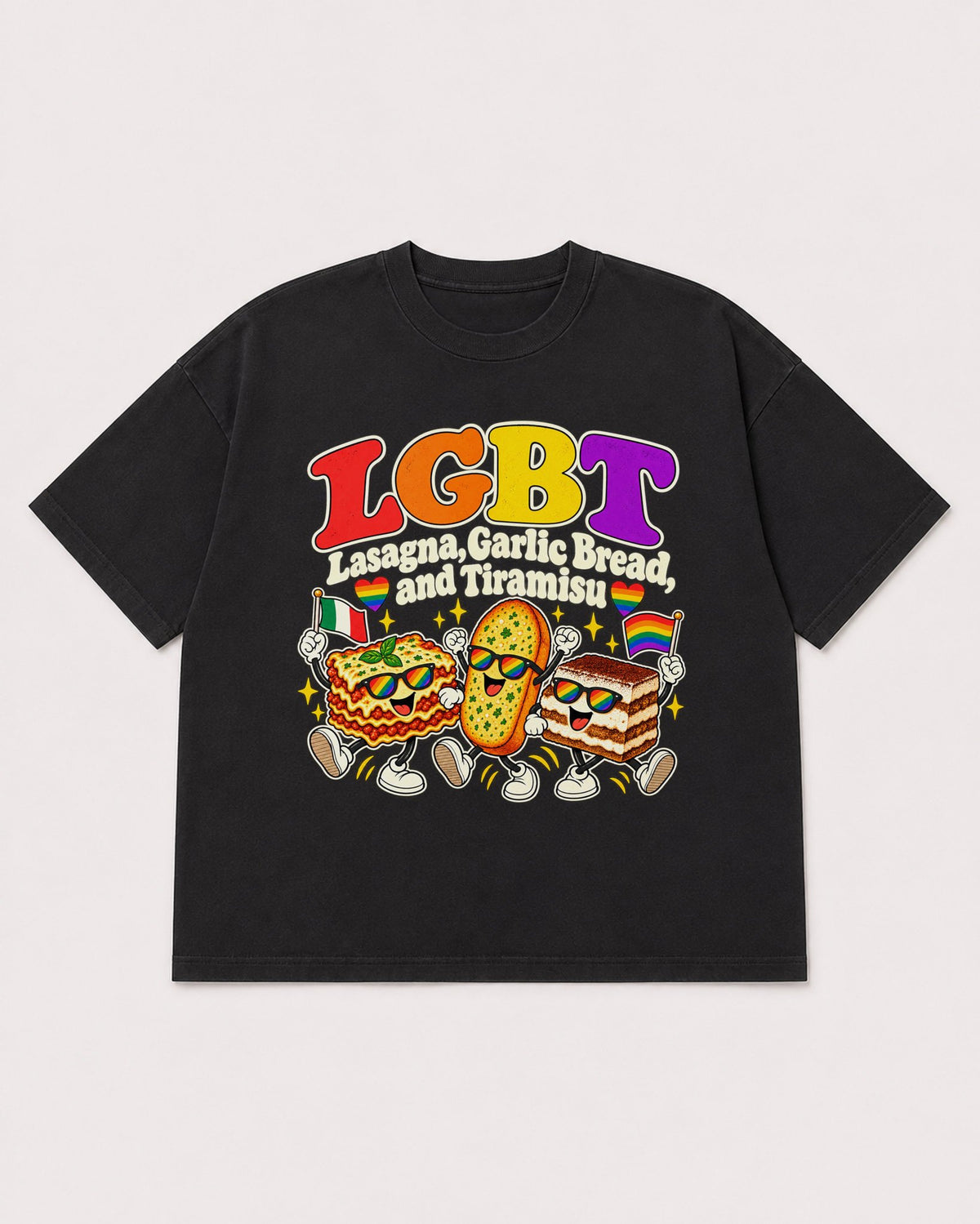 Mockup Boxy Heavyweight Tee Black product