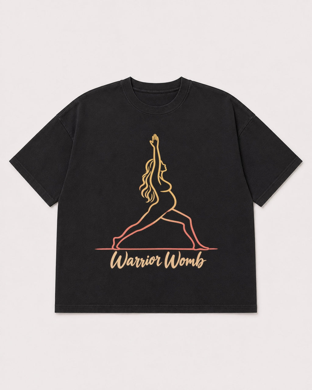 Mockup Boxy Heavyweight Tee Black product