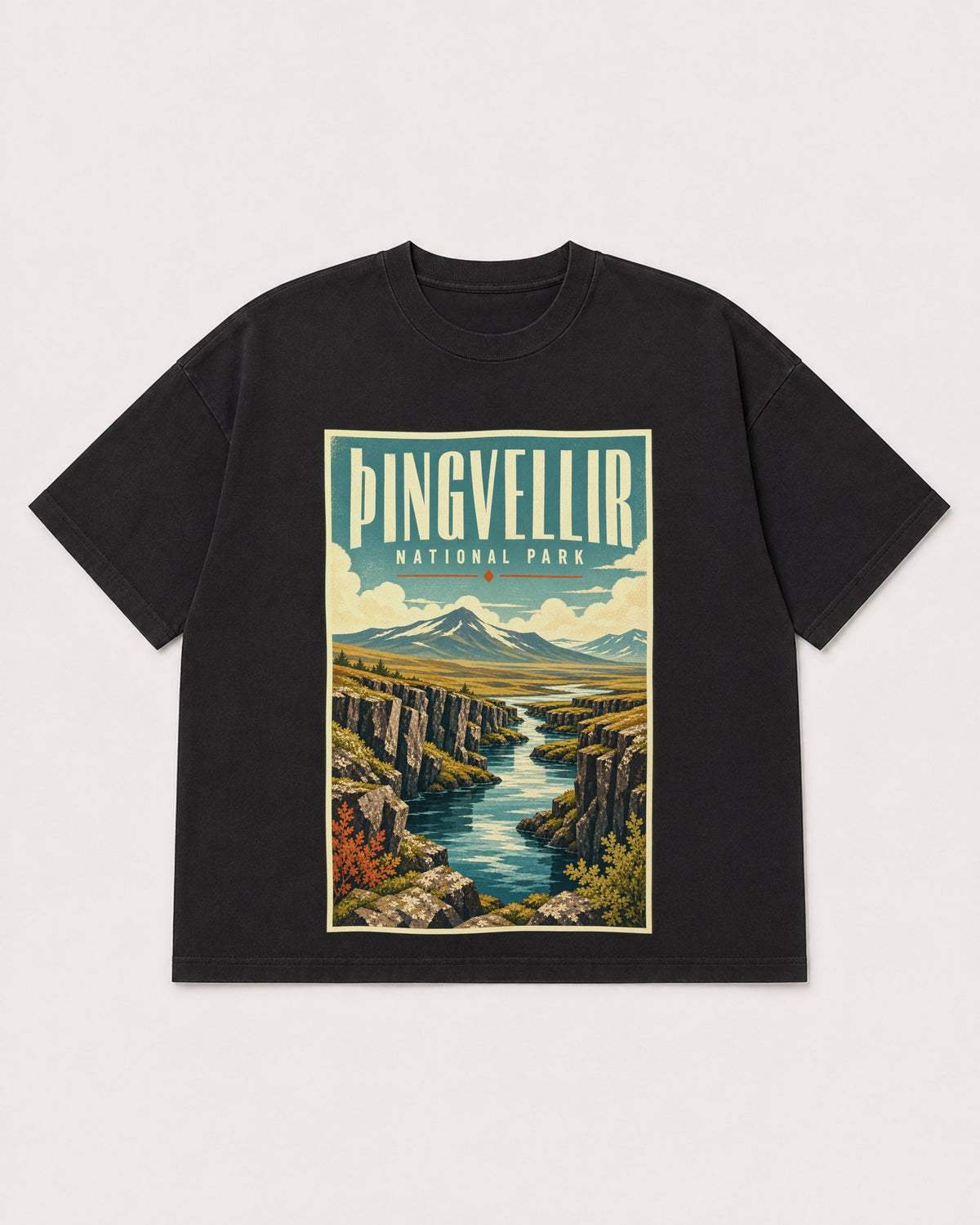 Mockup Boxy Heavyweight Tee Black product