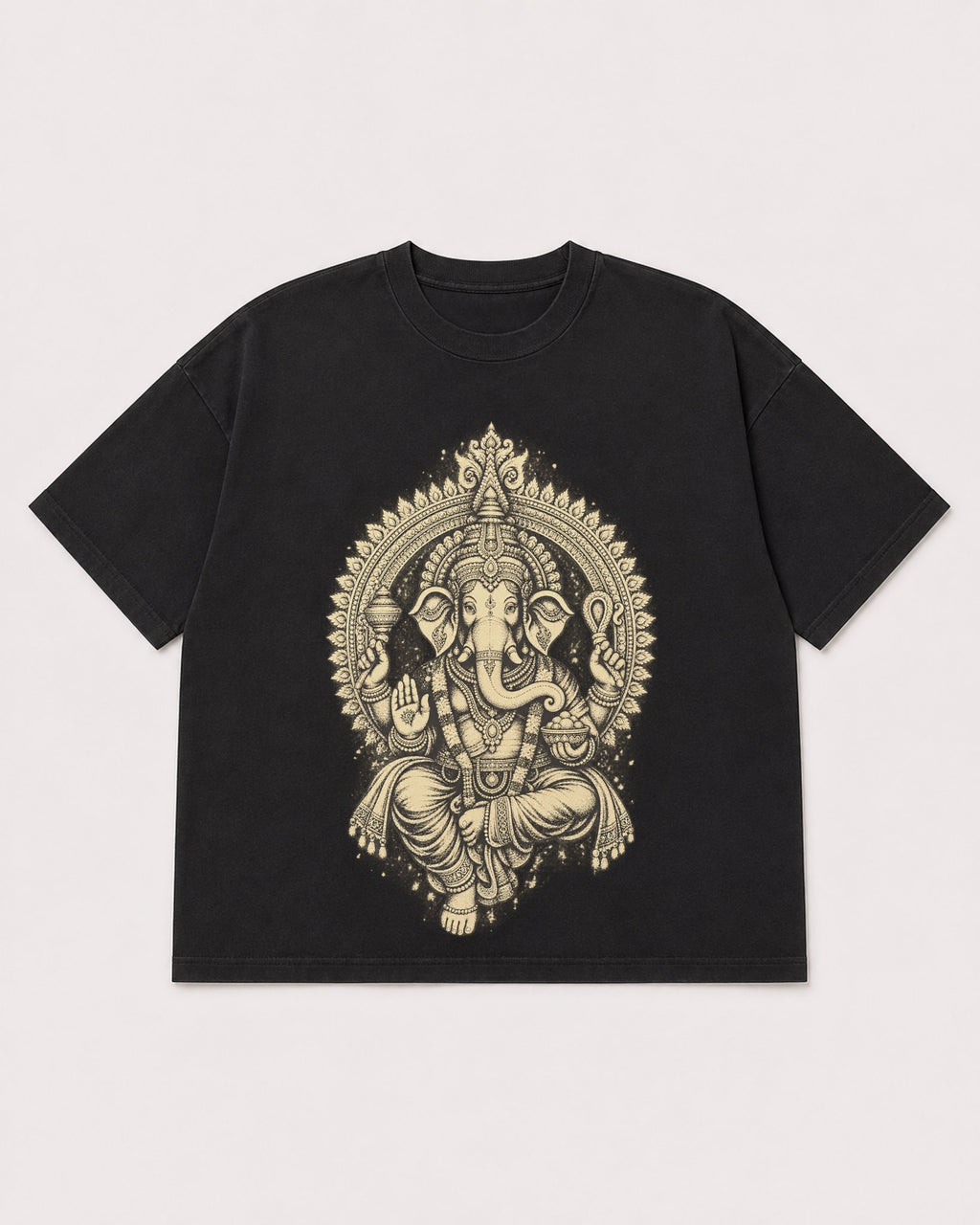 Mockup Boxy Heavyweight Tee Black product