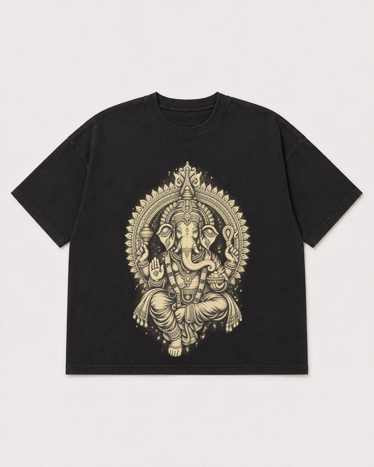 Mockup Boxy Heavyweight Tee Black product