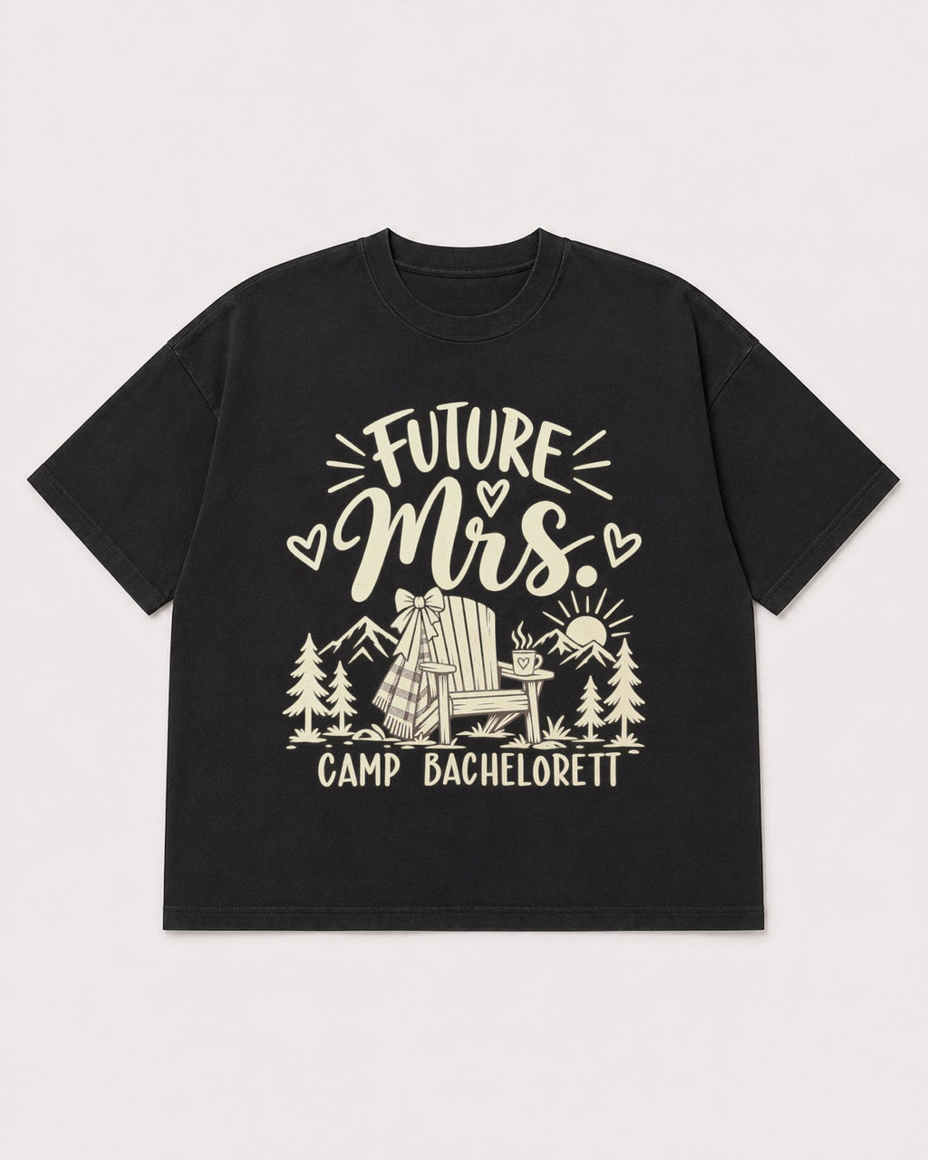 Mockup Boxy Heavyweight Tee Black product