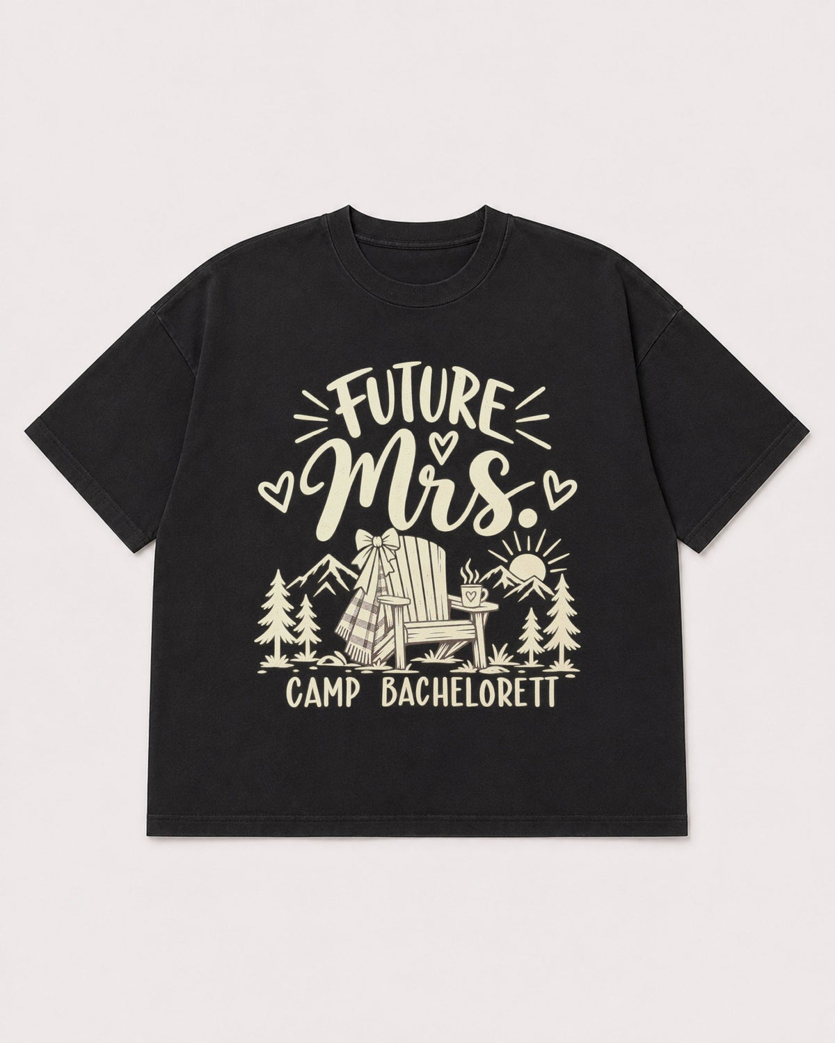 Mockup Boxy Heavyweight Tee Black product