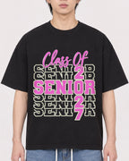 Mockup Boxy Heavyweight Tee Black male close-up 11