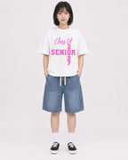 Mockup Boxy Heavyweight Tee White female full-body 11