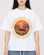 Mockup Boxy Heavyweight Tee White female close-up 01