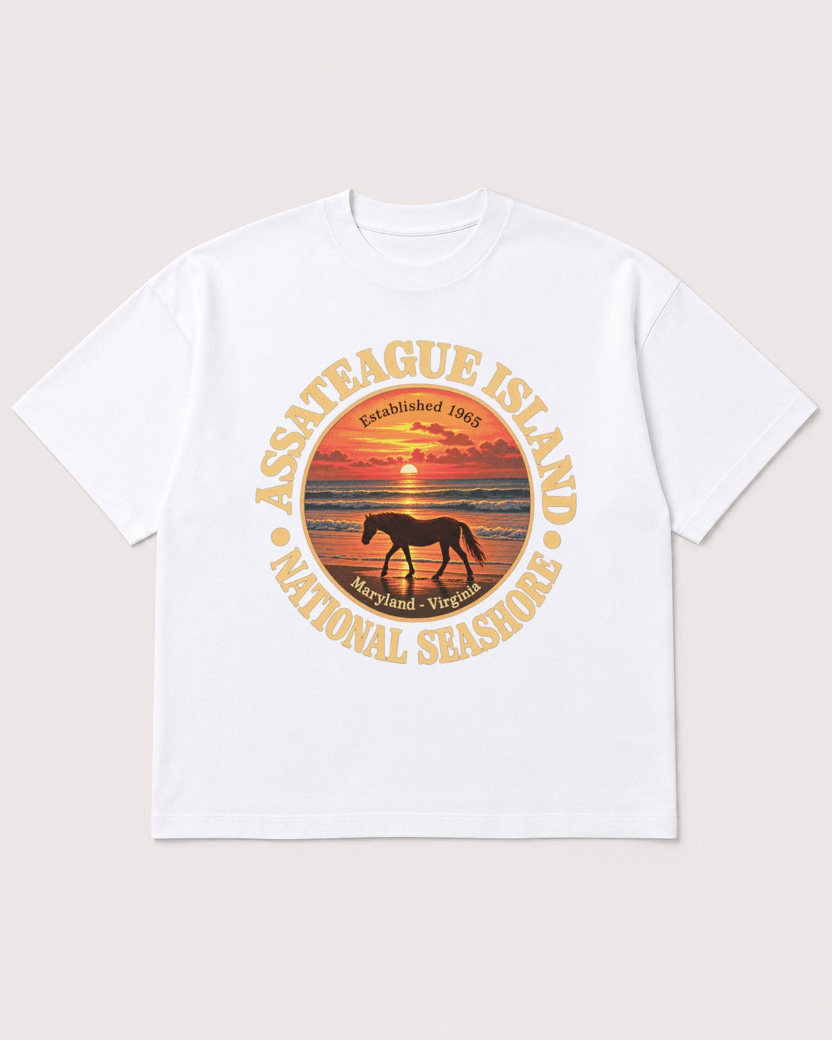 Mockup Boxy Heavyweight Tee White product