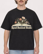 Mockup Boxy Heavyweight Tee Black male close-up 09