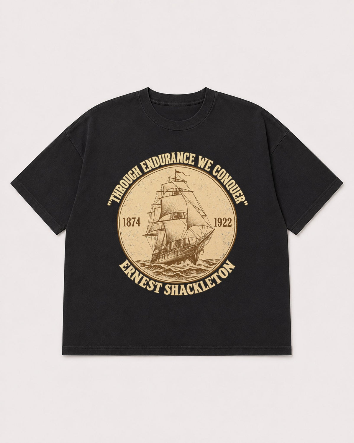 Mockup Boxy Heavyweight Tee Black product