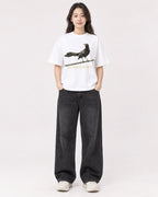 Mockup Boxy Heavyweight Tee White female full-body 03