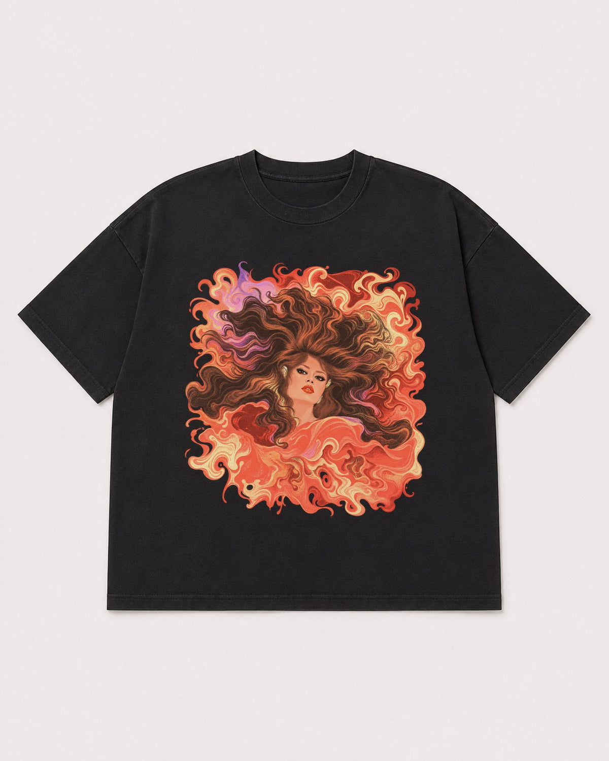 Mockup Boxy Heavyweight Tee Black product