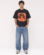 Mockup Boxy Heavyweight Tee Black male full-body 06