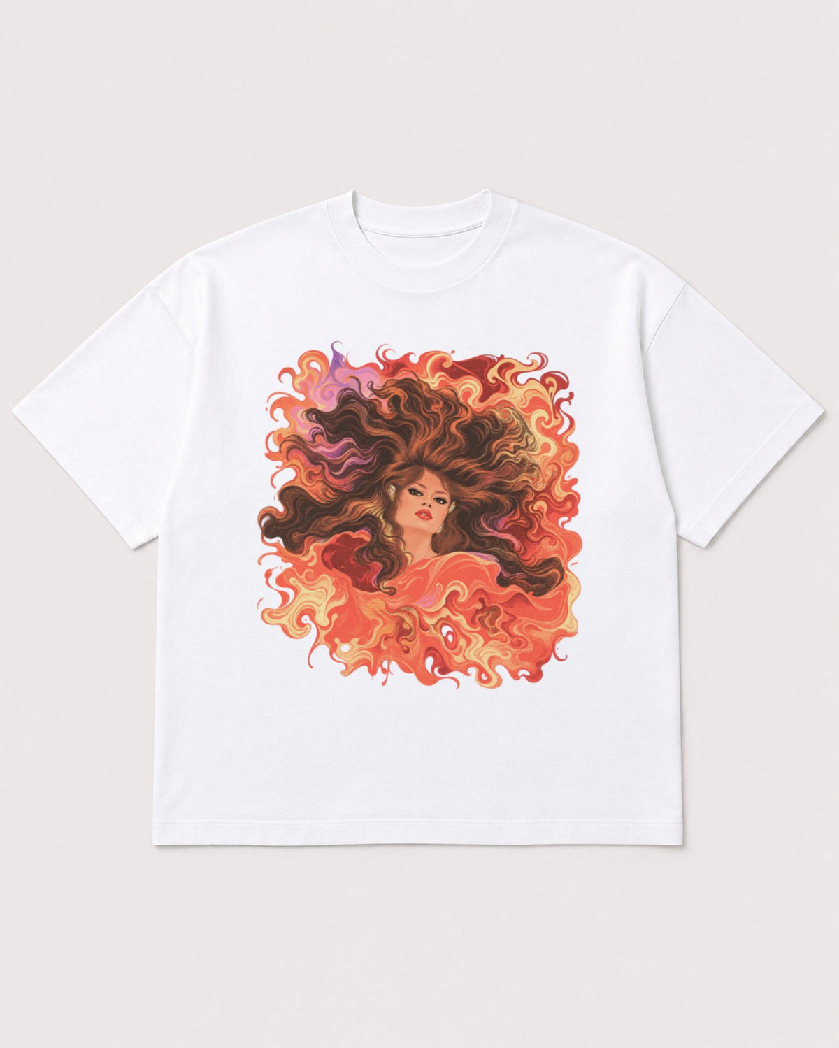 Mockup Boxy Heavyweight Tee White product