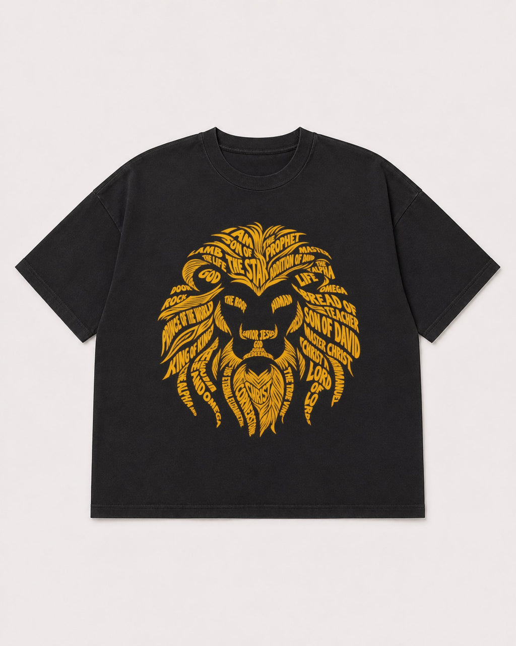 Mockup Boxy Heavyweight Tee Black product