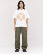 Mockup Boxy Heavyweight Tee White female full-body 22