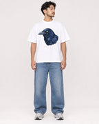 Mockup Boxy Heavyweight Tee White male full-body 02