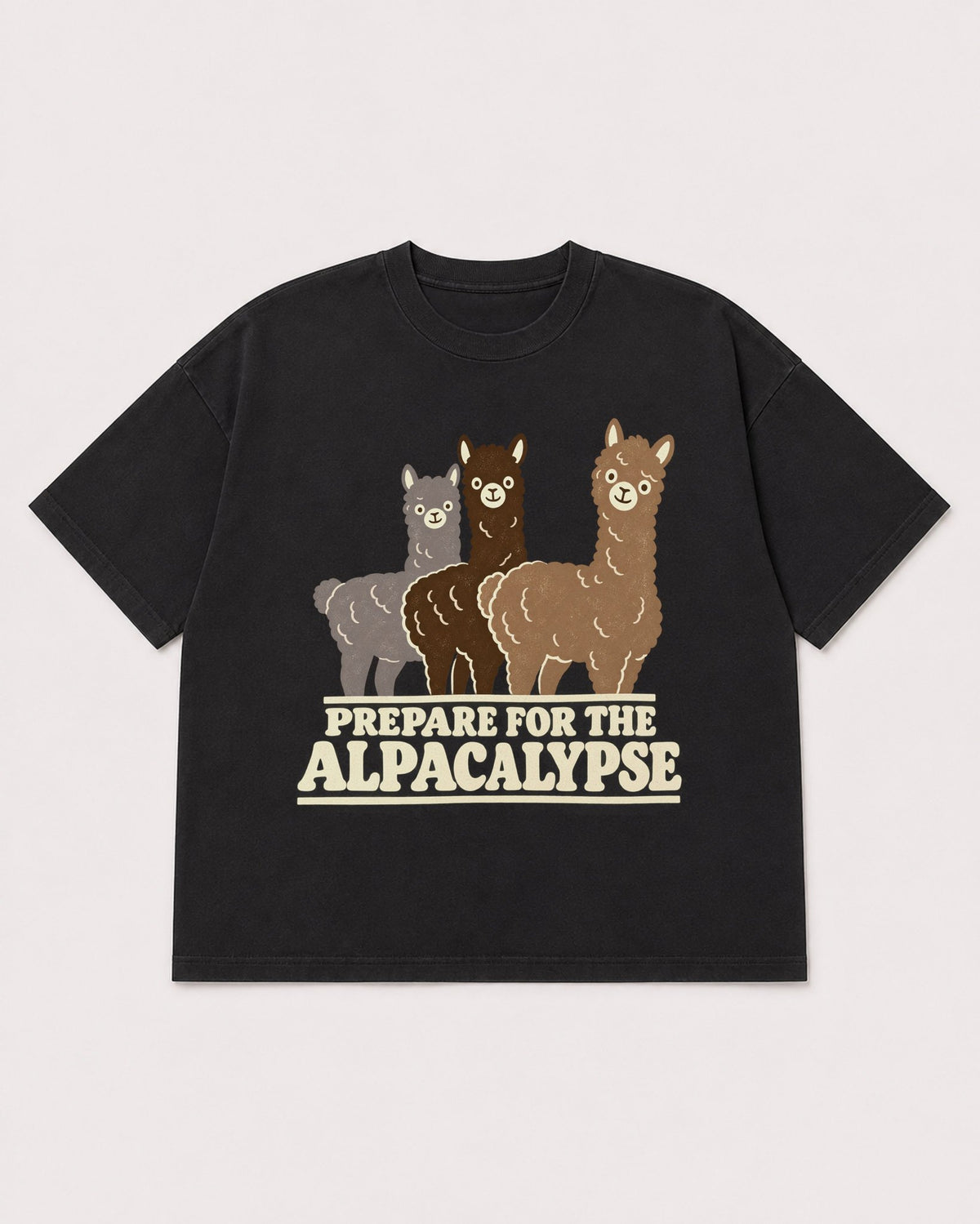 Mockup Boxy Heavyweight Tee Black product