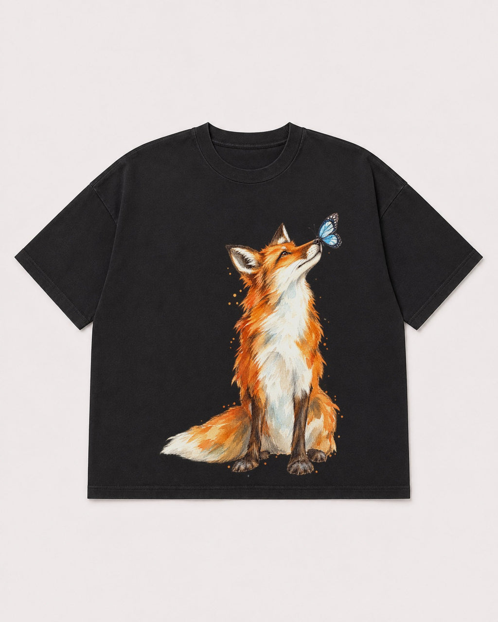 Mockup Boxy Heavyweight Tee Black product