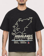 Mockup Boxy Heavyweight Tee Black male close-up 12