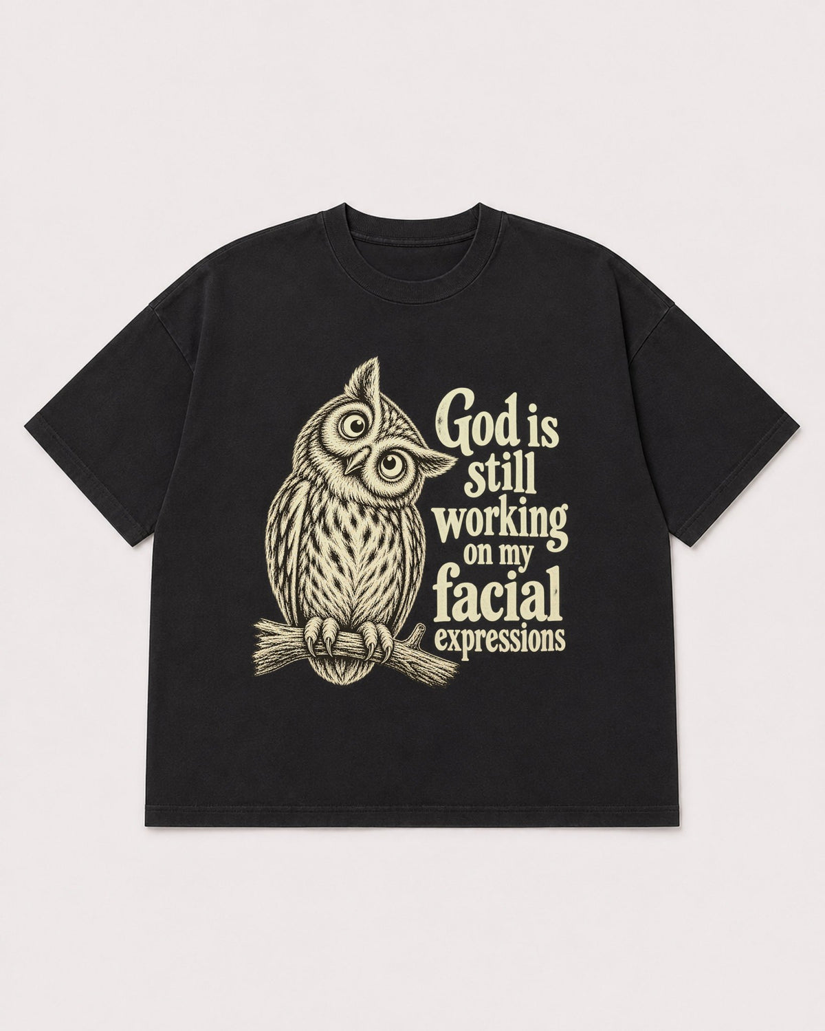 Mockup Boxy Heavyweight Tee Black product