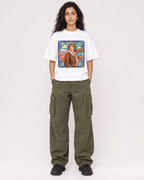 Mockup Boxy Heavyweight Tee White female full-body 07