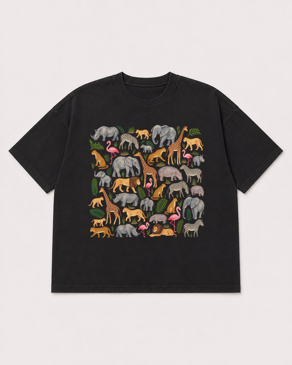 Mockup Boxy Heavyweight Tee Black product