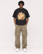 Mockup Boxy Heavyweight Tee Black male full-body 04