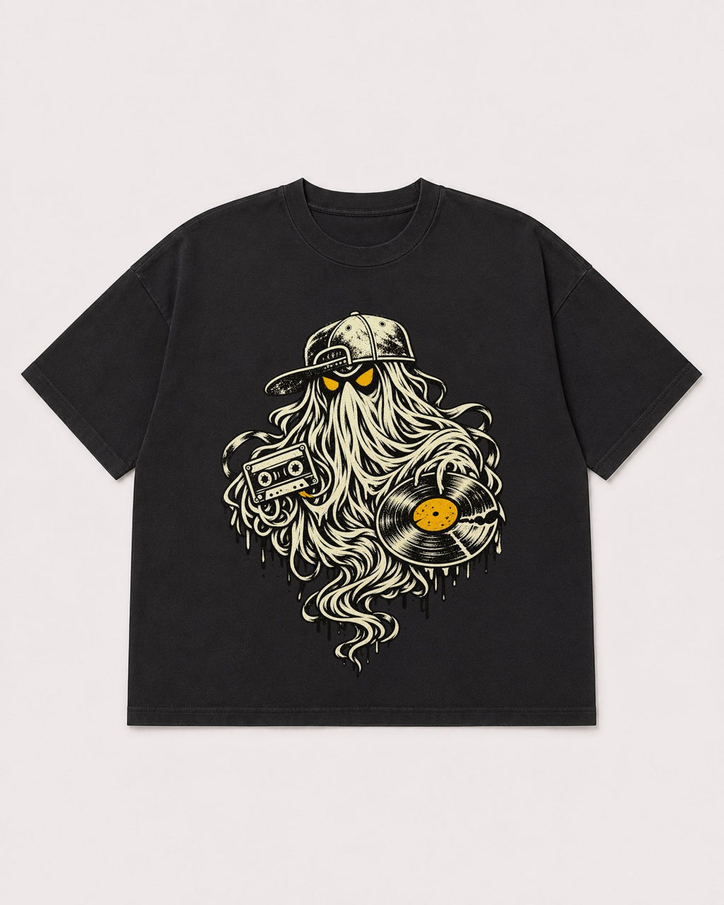 Mockup Boxy Heavyweight Tee Black product