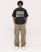 Mockup Boxy Heavyweight Tee Black male full-body 04