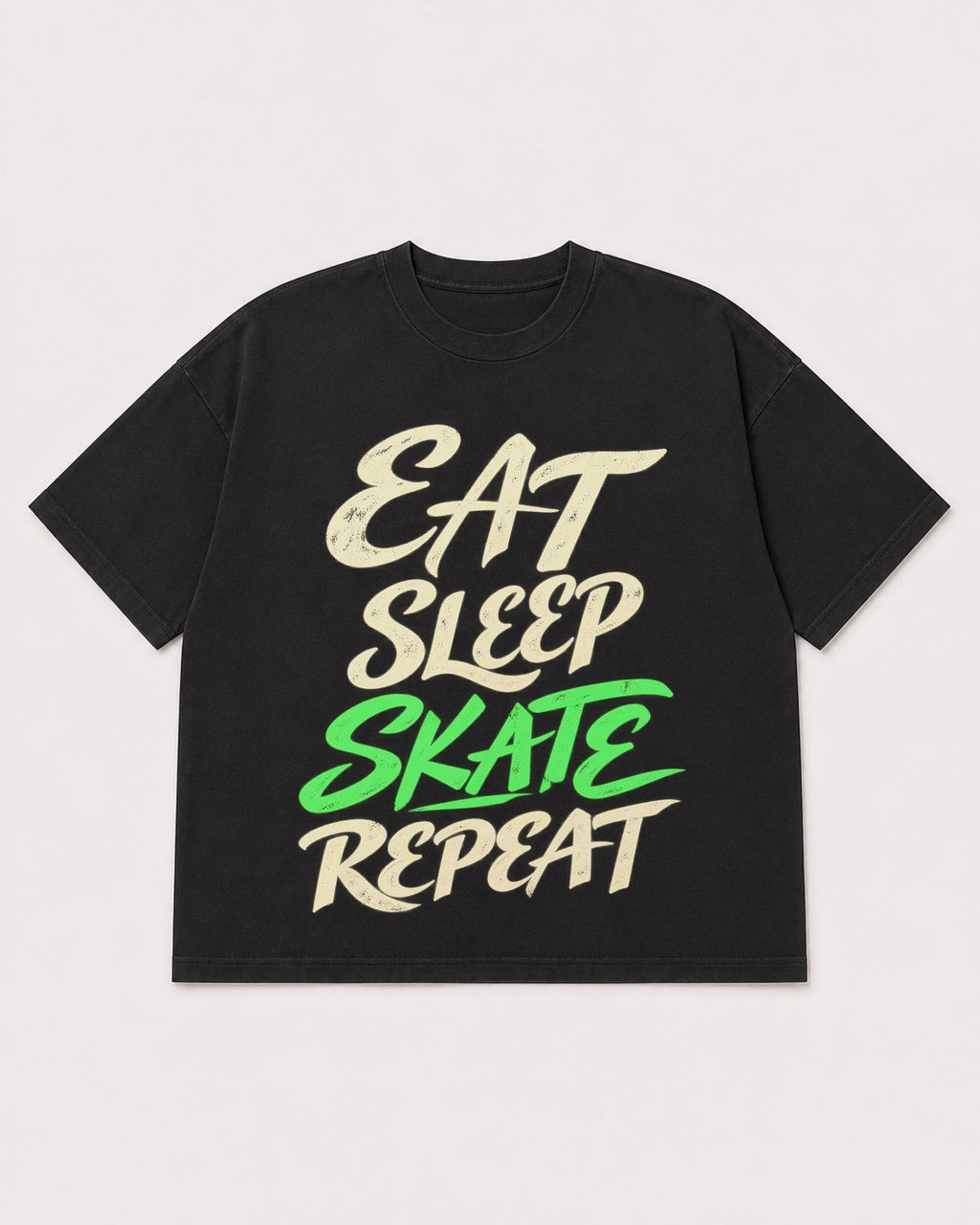 Mockup Boxy Heavyweight Tee Black product