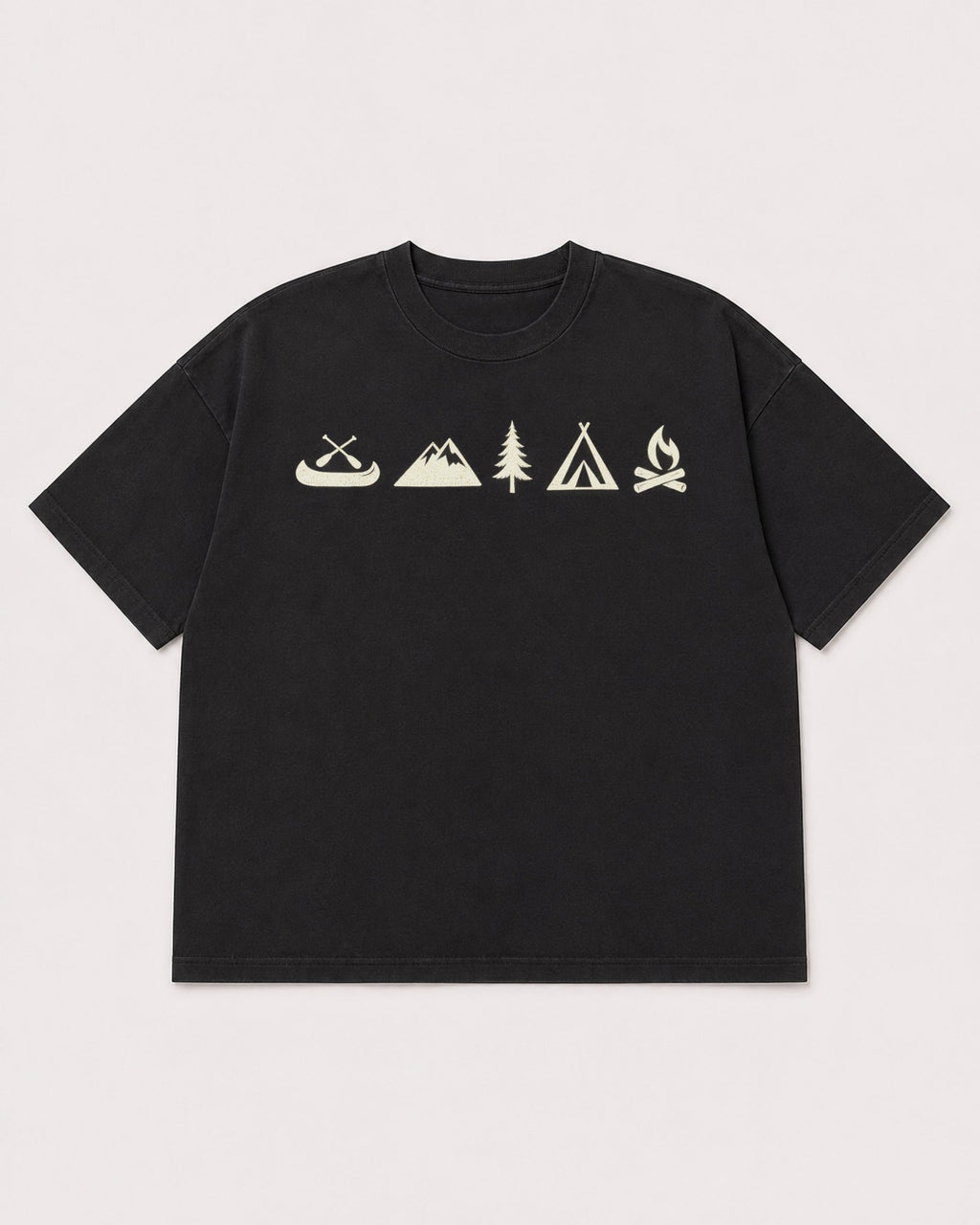 Mockup Boxy Heavyweight Tee Black product