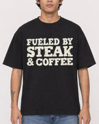Mockup Boxy Heavyweight Tee Black male close-up 06