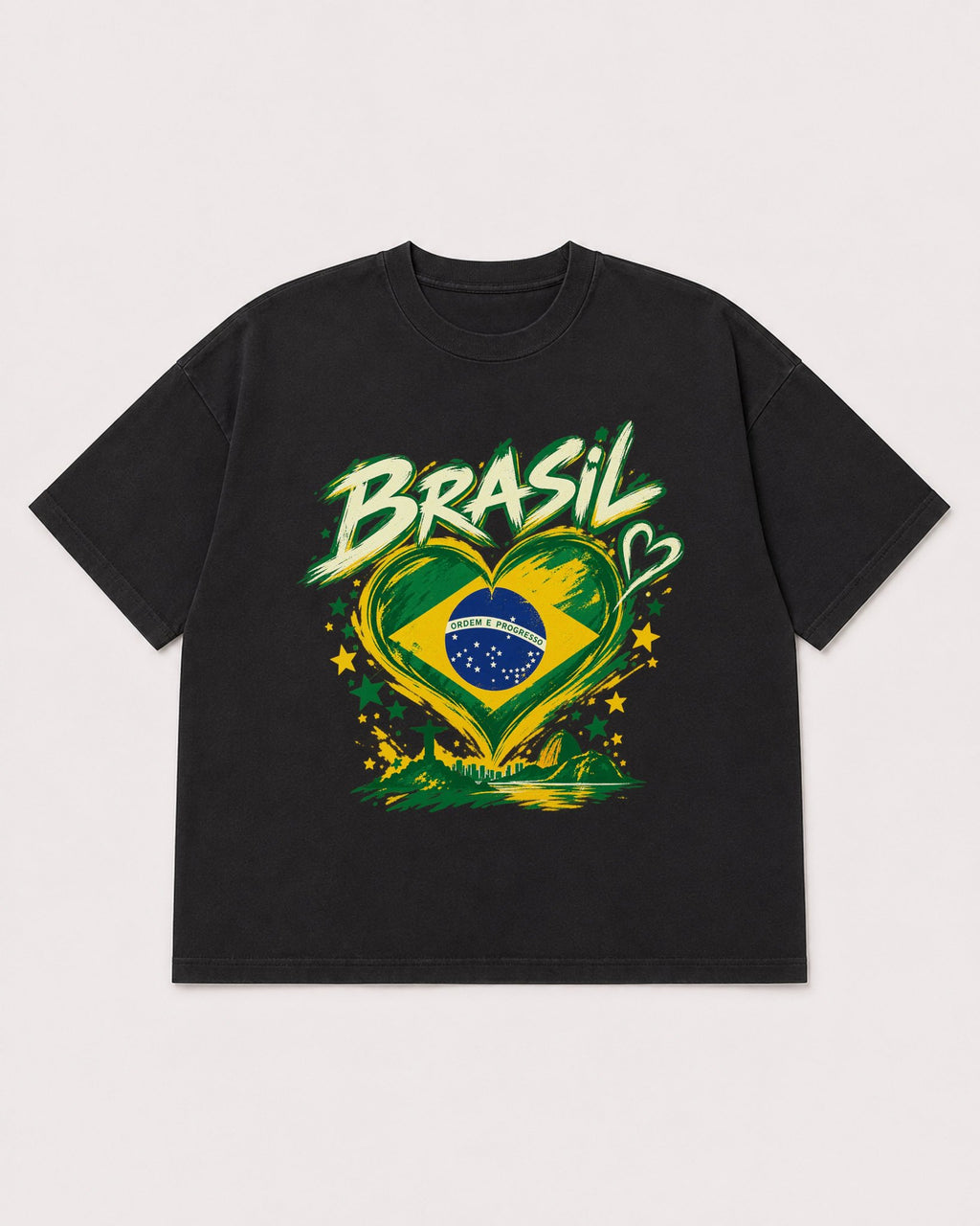 Mockup Boxy Heavyweight Tee Black product