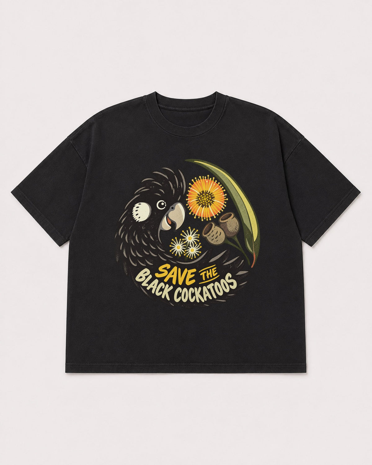 Mockup Boxy Heavyweight Tee Black product