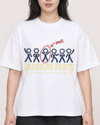 Mockup Boxy Heavyweight Tee White female close-up 13