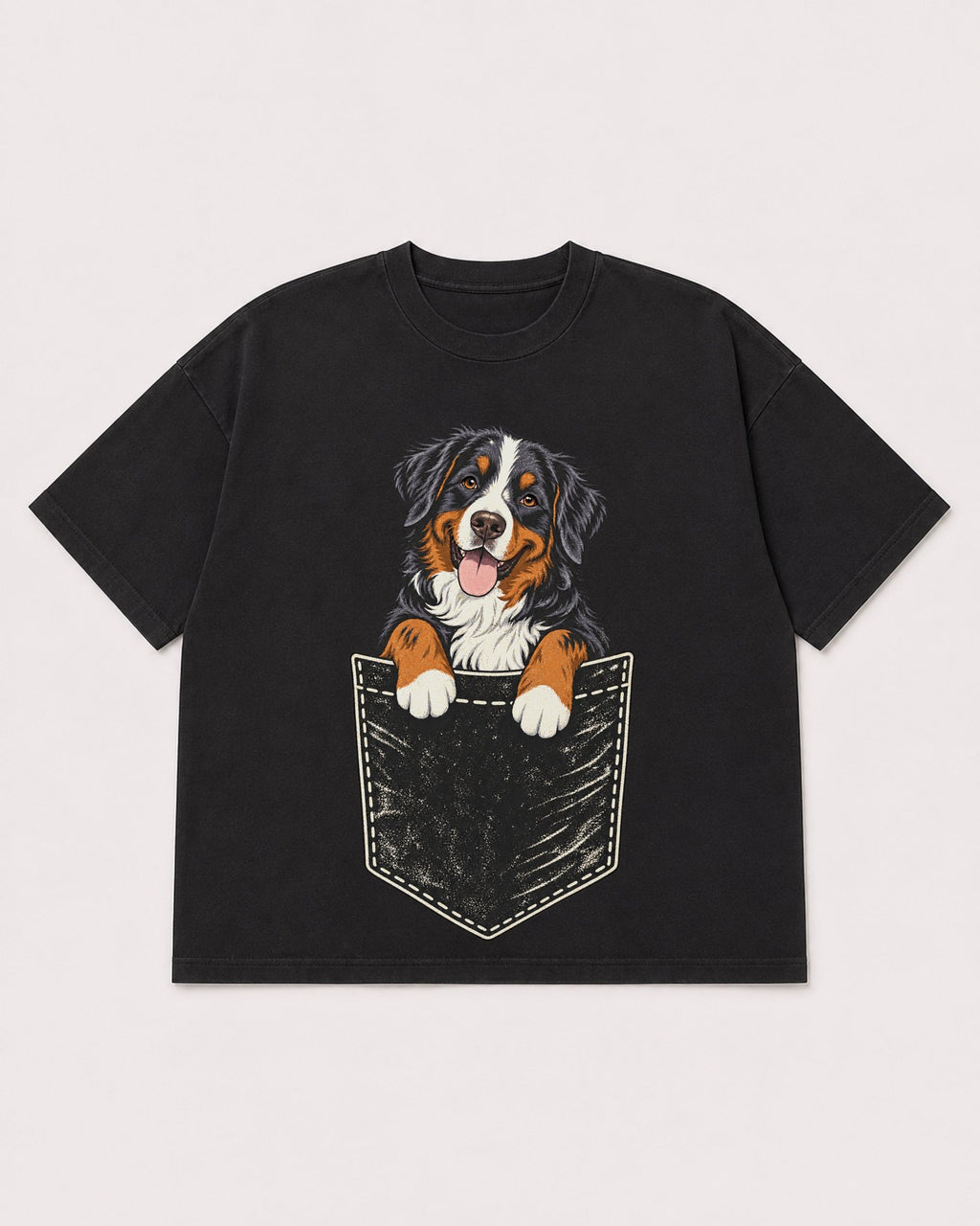 Mockup Boxy Heavyweight Tee Black product