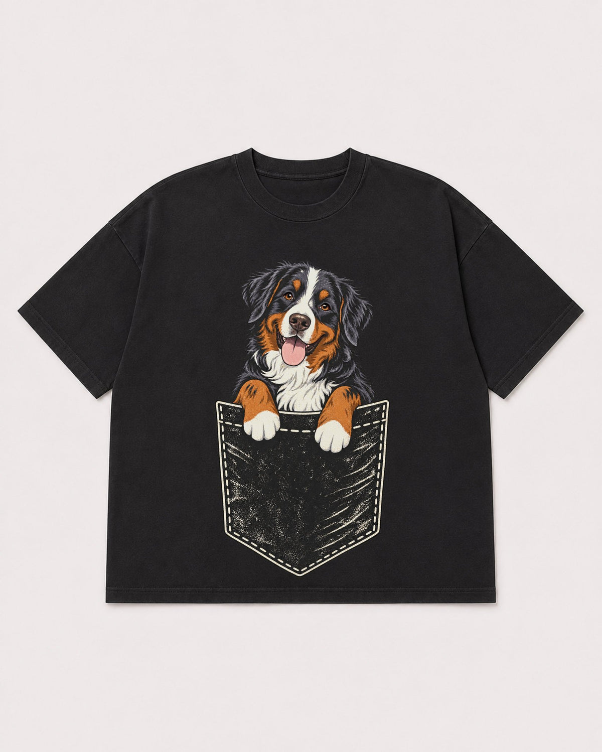 Mockup Boxy Heavyweight Tee Black product