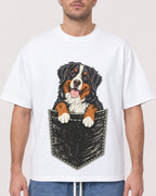 Mockup Boxy Heavyweight Tee White male close-up 08