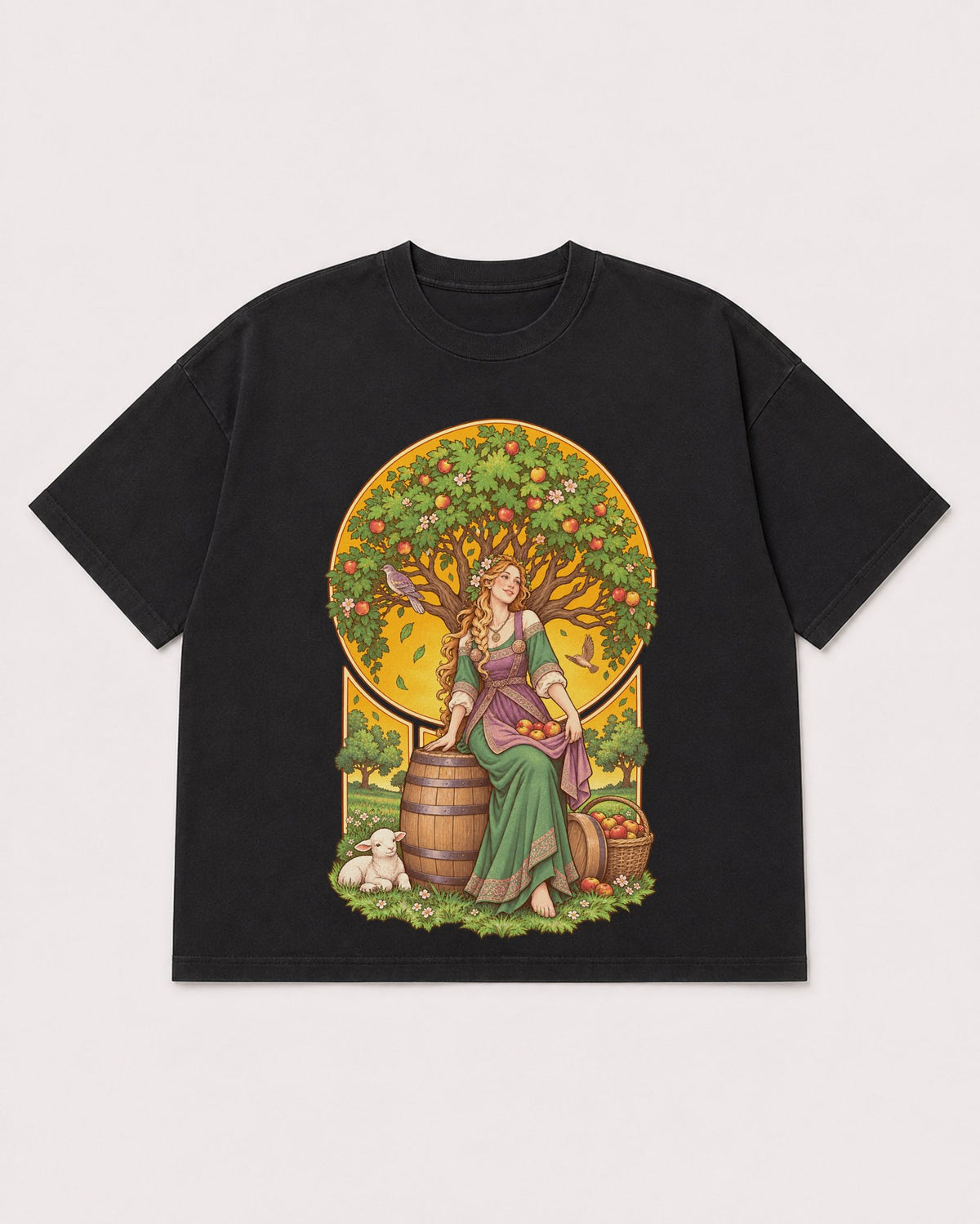 Mockup Boxy Heavyweight Tee Black product