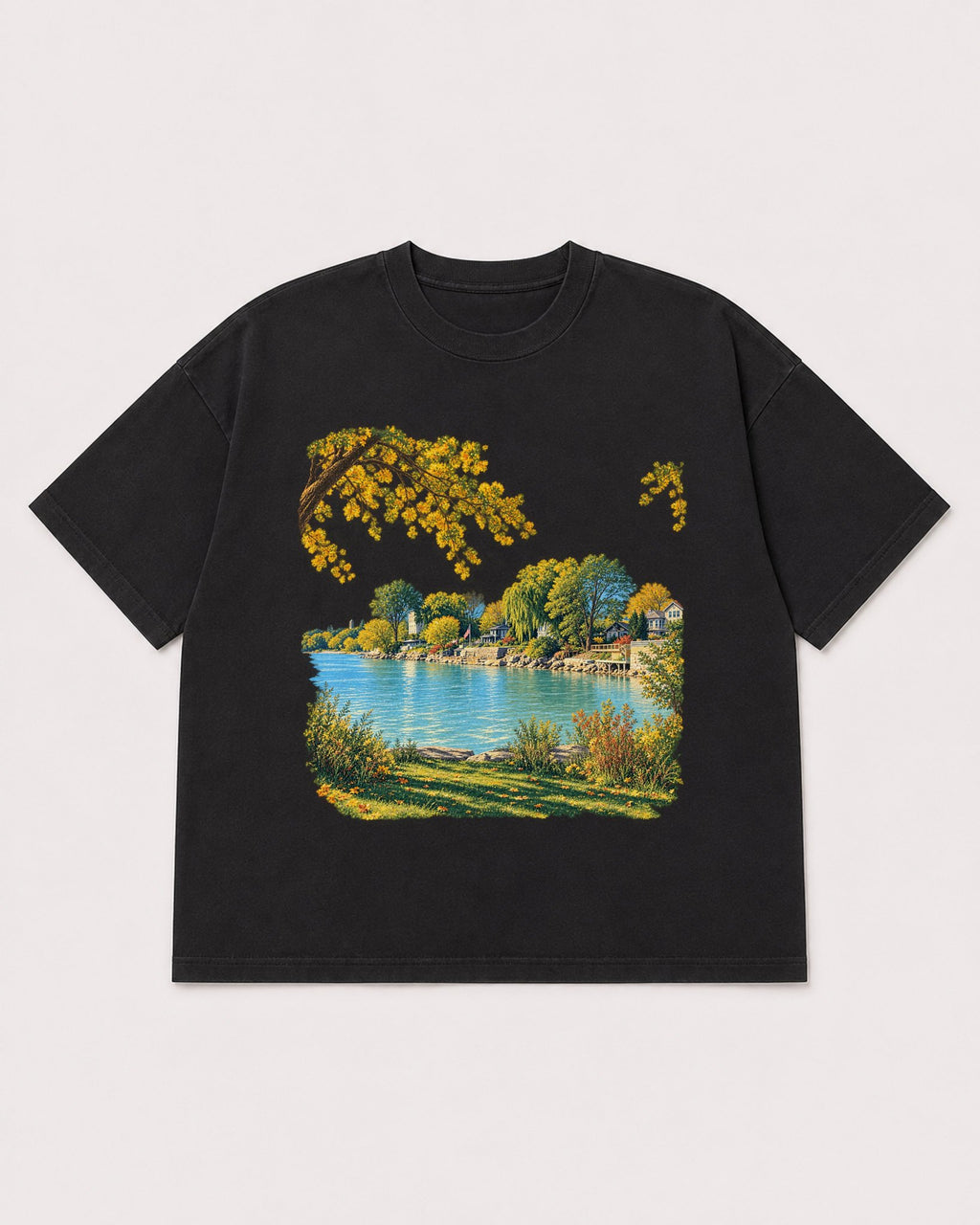 Mockup Boxy Heavyweight Tee Black product