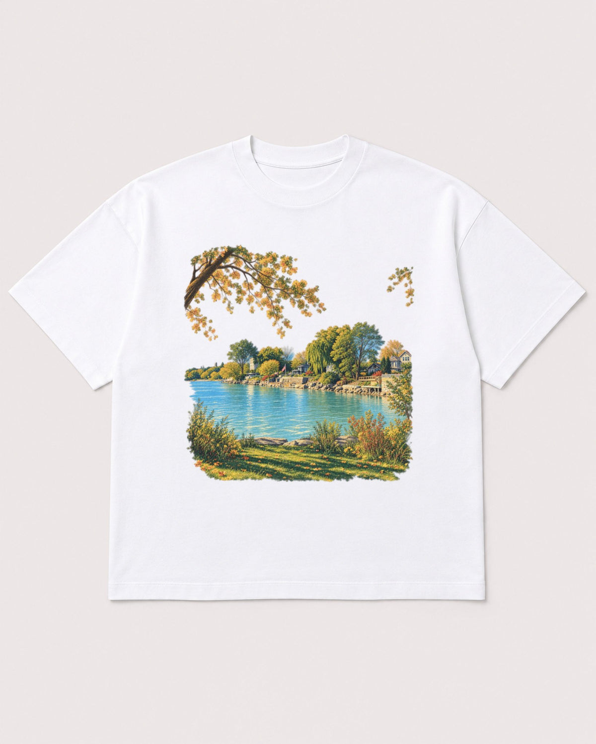 Mockup Boxy Heavyweight Tee White product