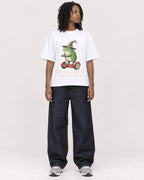 Mockup Boxy Heavyweight Tee White female full-body 24