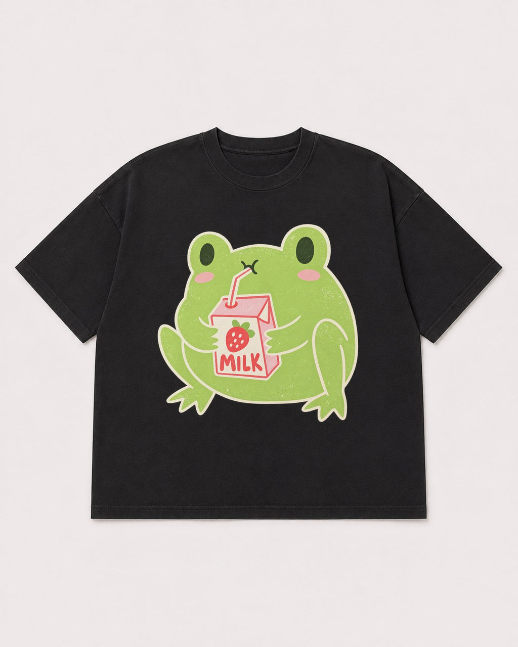 Mockup Boxy Heavyweight Tee Black product