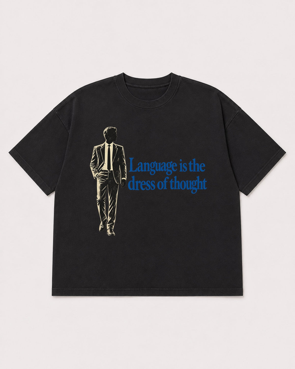 Mockup Boxy Heavyweight Tee Black product