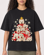 Mockup Boxy Heavyweight Tee Black female close-up 10