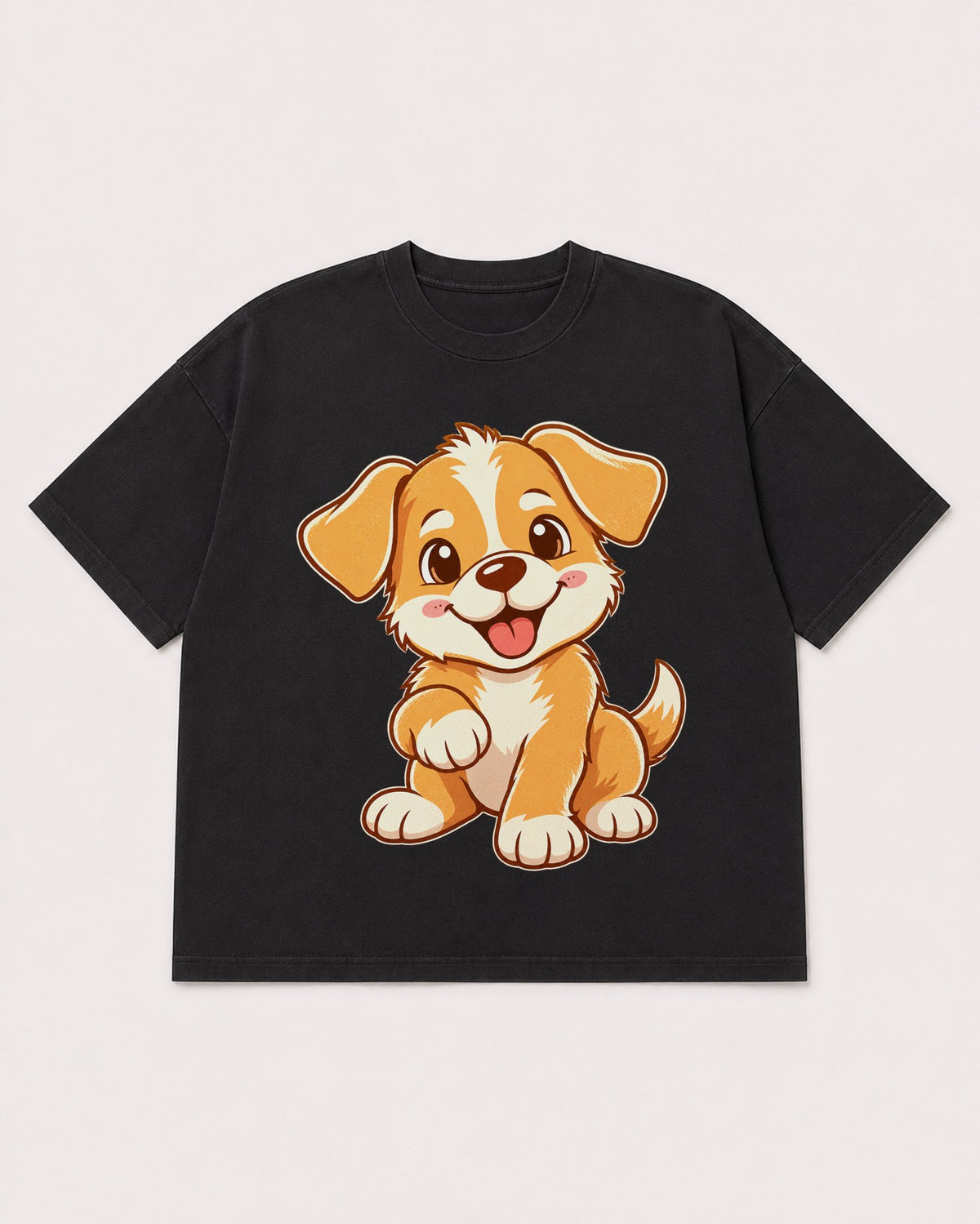 Mockup Boxy Heavyweight Tee Black product