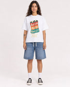 Mockup Boxy Heavyweight Tee White female full-body 06