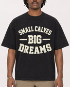 Mockup Boxy Heavyweight Tee Black male close-up 04