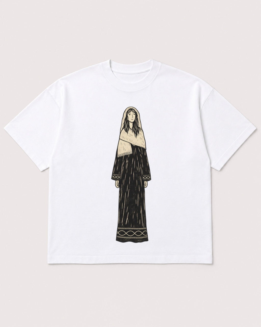 Mockup Boxy Heavyweight Tee White product